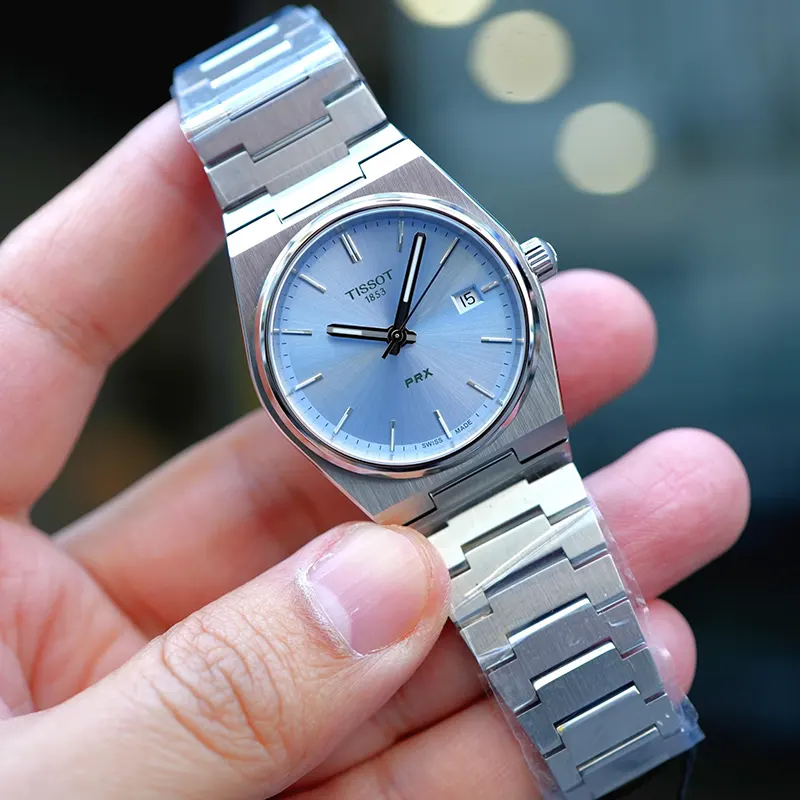 Tissot PRX Swiss Quartz 35mm Light Blue Dial Unisex Watch- T137.210.11.351.00